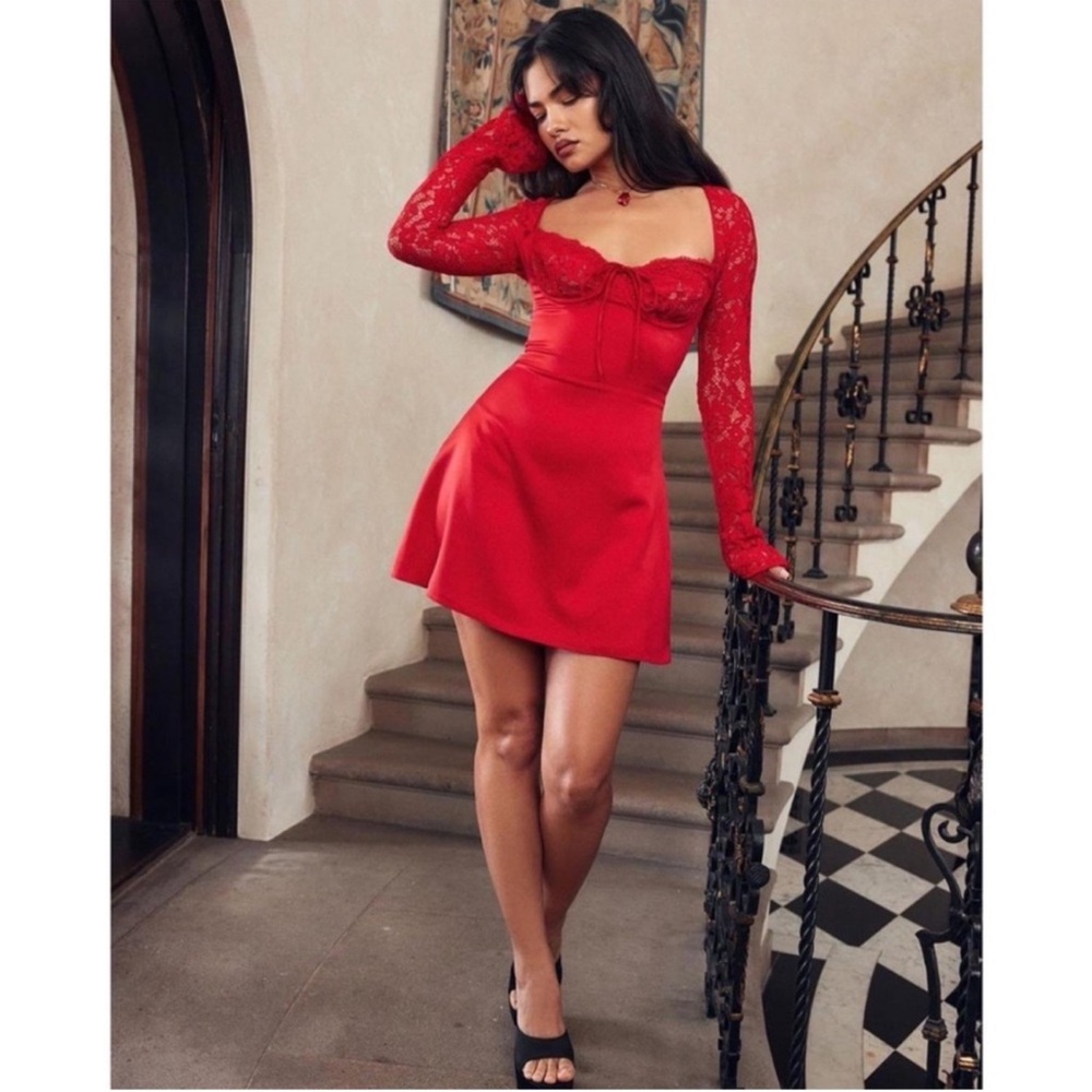 House of CB Scarlet Lace Dress